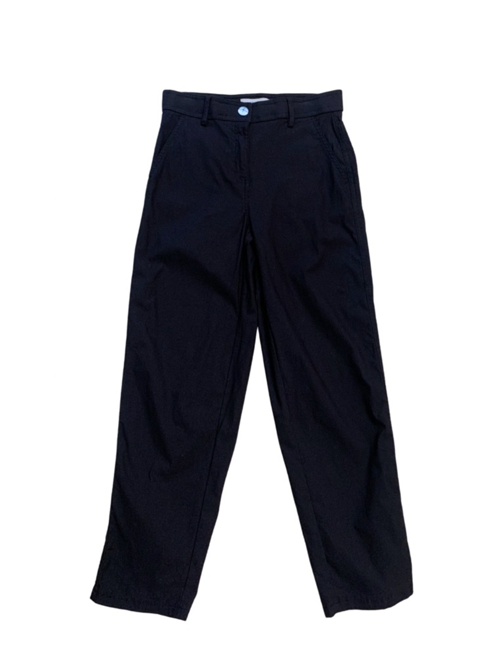 2/$30 Outres Filles Black Cropped Pants Size XS Lagenlook Capsule Minimal Summer
